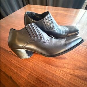 Durango  Low Cut Womens Size 9 M Boots Black Leather Western Ankle Boots